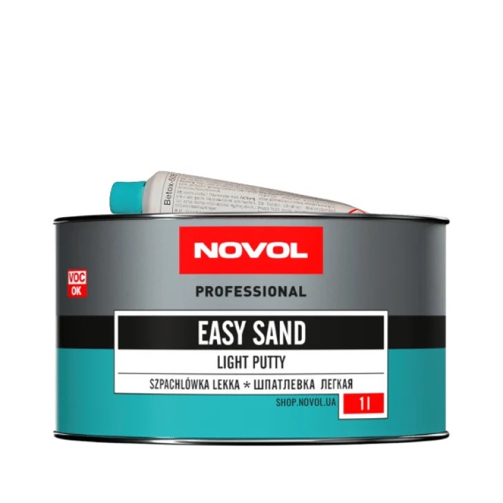 Мультифункціональна шпаклівка в комплекті з затверджувачем Easy Sand Novol 1 л
